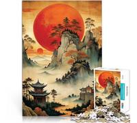 Puzzle Adulte 1000 pièces Peintures Classiques Chinoises Compétition de Vitesse Manuelle avec Affiche et Feuille de Questions correspondantes 50x70cm
