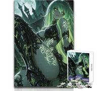 Puzzle Adulte 1000 pièces - Personnage féminin d'anime dans Un Univers Dark Fantasy - Jeu intellectuel - Décoration intérieure - Idée Cadeau pour Un Père Noël Secret - Dimensions : 38x52cm