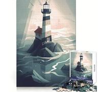 Puzzle Adulte 1000 pièces Phare de rêve Jeu de logique et d'adresse Détente et Amusement Idéal pour Un Anniversaire (50x75cm)