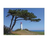 Puzzle Adulte 1000 Pièces，Phare, île de Hiddensee，Artisanat Cadeau Famille Puzzle Classique 3D Puzzle Jouet en Papier Cadeau Unique Décoration Intérieure（38x26cm）-AD59