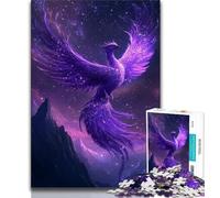 Puzzle Adulte 1000 pièces Phénix Violet 1000 pièces pour Adultes, Jeux éducatifs, décoration d'intérieur, Cadeau d'anniversaire, Cadeaux, Art Mural (Taille 75x50cm)