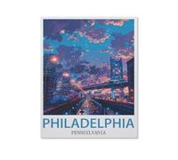 Puzzle Adulte 1000 Pièces，Philadelphie, Pennsylvanie，Puzzle Classique Jouet Jeu De Puzzle Unique Décorations pour La Maison Et Cadeaux Puzzle pour Enfants Et Adultes（38x26cm）-HW26