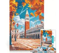 Puzzle Adulte 1000 pièces Piazza San Marco Art | 75x50cm Liste de souhaits avec le Père Noël un défi de taille Des cadeaux uniques pour un anniversaire ou Noël.
