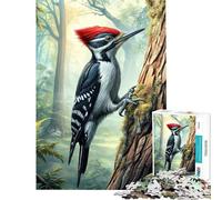 Puzzle Adulte 1000 pièces Pic-Vert sur Un Arbre Décoration Murale Idéal pour s'amuser en Famille pour Un Anniversaire ou comme Cadeau Original (50x75cm)