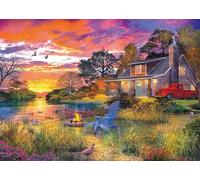 Puzzle Adulte 1000 Pièces Pickup Rouge 70x50cm Puzzles pour Adultes Jeu éducatif Défi Jouets 1000 Pièces Puzzles pour Adultes Enfants