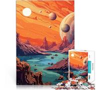 Puzzle Adulte 1000 pièces Planète Spatiale Aidez Le Cerveau à exercer des Jouets addictifs pour cultiver la Patience Jeu de défi Unique 75x50cm