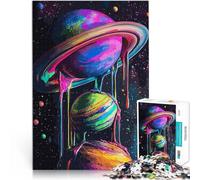 Puzzle Adulte 1000 pièces Planètes en Fusion Aidez Le Cerveau à exercer des Jouets addictifs pour cultiver la Patience Bon Cadeau 38x26cm
