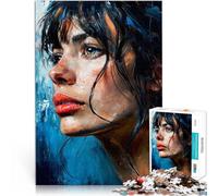 Puzzle Adulte 1000 pièces Portrait d'une Femme Jouets addictifs pour Le défi de l'intelligence cérébrale Super Cadeau 50x70cm