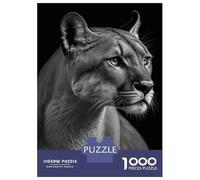Puzzle Adulte 1000 Pièces Portrait of A Puma Puzzles pour Adolescents pour S'amuser en Famille Difficile Et Stimulant Un pour Les Jeux 38x26cm/1000pcs