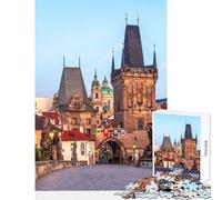 Puzzle Adulte 1000 pièces Prague Décoration intérieure Jeu de Construction pour Femmes et Hommes Idéal pour Un Anniversaire ou Noël Dimensions 38x26cm