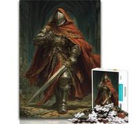 Puzzle Adulte 1000 pièces, Puissant Chevalier médiéval, Jouet éducatif et décompressant, idéal comme Cadeau pour Toute la Famille (75x50cm)