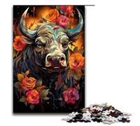 Puzzle Adulte 1000 pièces Puzzle Adulte coloré psychédélique réalisme des Vaches Jeu de Puzzle 1000 pièces