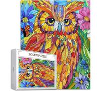 Puzzle Adulte 1000 Pièces Puzzle Animal Puzzles pour Adultes de Qualité Supérieure, Hibou Puzzles Classiques, DIY Jeu D'Intelligence De l'art de la Décoration Moderne Maison Jeu Cadeau Noël H-8381