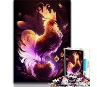 Puzzle Adulte 1000 pièces Puzzle Difficile Beau Coq 1000 pièces intéressant réduction du Stress Interaction Parent-Enfant 75x50cm