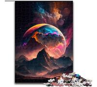 Puzzle Adulte 1000 pièces, Puzzle en Bois représentant Un Sommet de Montagne Mystique, Jeu Familial interactif, décoration d'intérieur à Faire soi-même, Casse-tête Stimulant, 1000 pièces(50x75cm)