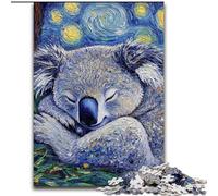 Puzzle Adulte 1000 pièces, Puzzle en Bois, thème Paresseux, Ciel Nocturne, pour Les Parents, Les Amoureux et Les Amis(à partir de 14 Ans), 1000 pièces(50x75cm)