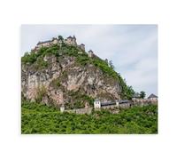 Puzzle Adulte 1000 Pièces Puzzle en Papier，Château de Hochosterwitz, Le Monument emblématique Impressionnant du Carinthie，Jeu de Puzzle Familial et des Cadeaux（38x26cm）-BC56