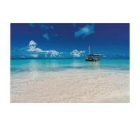 Puzzle Adulte 1000 Pièces Puzzle en Papier，Paradis insulaire de Zanzibar，Jeu de Puzzle Familial et des Cadeaux（38x26cm）-AC6