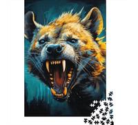 Puzzle adulte 1000 pièces Puzzle en papier psychédéliques The Hyena pour adultes Jeu éducatif Défi Jouet 1000 pièces (38x26 cm)