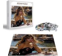 Puzzle Adulte 1000 Pièces Puzzle Femme Puzzles pour Adultes de Qualité Supérieure, Paysage Puzzles Classiques, DIY Jeu D'Intelligence De l'art de la Décoration Moderne Maison Jeu Cadeau Noël H-2774