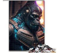 Puzzle Adulte 1000 pièces, Puzzle Gorille du Futur en Carton, Jeu d'activités familiales pour Adolescents, décoration d'intérieur DIY, Casse-tête, Cadeau 1000 pièces(26x38cm)