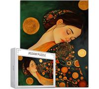 Puzzle Adulte 1000 Pièces Puzzle Klimt Puzzles pour Adultes de Qualité Supérieure, Femme Puzzles Classiques, DIY Jeu D'Intelligence De l'art de la Décoration Moderne Maison Jeu 2025 Cadeau Noël H-1442