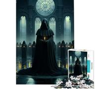 Puzzle Adulte 1000 pièces Puzzle mystérieux et Secret sur Le thème des rituels Décoration intérieure Jeu de Puzzle Défi Difficile pour Les Amis et la Famille (50x75cm)
