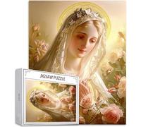 Puzzle Adulte 1000 Pièces Puzzle Notre Dame Puzzles pour Adultes de Qualité Supérieure, Fleur Puzzles Classiques, DIY Jeu D'Intelligence De l'art de la Décoration Maison Jeu 2025 Cadeau Noël H-8624