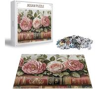 Puzzle Adulte 1000 Pièces Puzzle Rose Puzzles pour Adultes de Qualité Supérieure, Livre Puzzles Classiques, DIY Jeu D'Intelligence De l'art de la Décoration Moderne Maison Jeu 2025 Cadeau Noël H-5465