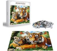 Puzzle Adulte 1000 Pièces Puzzle Tigre Puzzles pour Adultes de Qualité Supérieure, Animal Puzzles Classiques, DIY Jeu D'Intelligence De l'art de la Décoration Moderne Maison Jeu Cadeau Noël H-3602