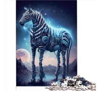 Puzzle Adulte 1000 pièces Puzzle zèbre angélique Puzzles en Carton Cadeau pour 12 Ans et Plus Jeux de Puzzles relaxants - Casse-tête 1000 pièces (26x38 cm)