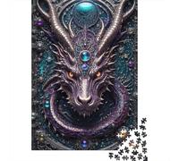 Puzzle Adulte 1000 Pièces, Quantum Dragon Portrait, 52x38cm/1000pcs; Carton Blanc avec Une Surface Lisse; À Terminer Petit À Petit À La Maison