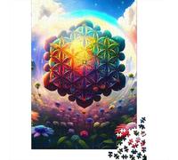 Puzzle adulte 1000 pièces Rainbow Spirit Puzzle en bois pour adultes et adolescents Décoration de la maison Puzzle jouets 1000 pièces (75x50 cm)