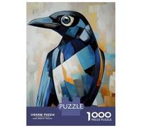 Puzzle Adulte 1000 Pièces Raven Oil Painting Puzzles Adultes Anti-Stress - Niveau De Difficulté Élevé - Cadeau Unique pour Un Anniversaire Ou Noël 38x26cm/1000pcs