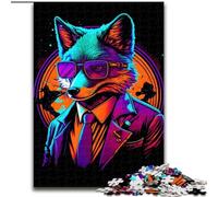 Puzzle Adulte 1000 pièces Red Fox Bouncer Gangster Puzzle en Carton, pour Les Anniversaires, Noël, Halloween, Thanksgiving, Pâques 1000 pièces(26x38cm)
