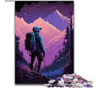 Puzzle Adulte 1000 pièces « Regardez l'horizon » en Bois,décoration idéale pour la Maison ou Le Bureau,Cadeau de Noël idéal 50x75cm,décoration Artistique à Faire soi-même,Cadeau d'anniversaire idéal