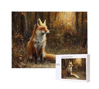 Puzzle Adulte 1000 Pièces Renard Animaux 75x50cm Impossible Difficile Défiant, Puzzles pour Adultes Jeu éducatif Défi Jouets 1000 Pièces Puzzles pour Adultes, Divertissement Créatif Cadeau u-284