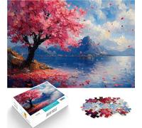 Puzzle Adulte 1000 pièces Rêve océanique de Fleurs de Cerisier Réduction du Stress intéressante Une œuvre d'art 38x26cm