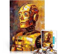 Puzzle Adulte 1000 pièces Rêves robotiques dans Le cubisme Réduction du Stress intéressante Cadeaux du Père Noël Secret 50x70cm