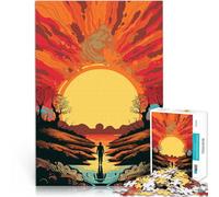Puzzle Adulte 1000 pièces Risographie Abstraite d'un garçon Jouets Jeux éducatifs Soulagement du Stress Une œuvre d'art 38x26cm