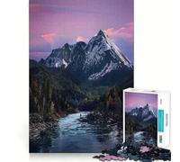 Puzzle Adulte 1000 pièces Rivière de Montagne à Sunset Valley (38x52cm) - Jeu d'exercice Mental et de Relaxation - Idée Cadeau Originale