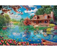 Puzzle Adulte 1000 Pièces rivière Spring 70x50cm Puzzles pour Adultes Jeu éducatif Défi Jouets 1000 Pièces Puzzles pour Adultes Enfants