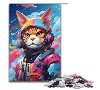 Puzzle Adulte 1000 pièces Robot Lynx par Splatters Nombreux Nuages épais et colorés Décoration d'intérieur pour Toute la Famille 75 x 50 cm