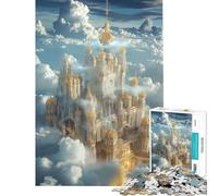 Puzzle Adulte 1000 pièces Royaume céleste d'Aetheria Jeu Impossible Défi d'intelligence cérébrale Jouet addictif Cadeau d'anniversaire pour s'amuser en Famille (Dimensions 75x50cm)