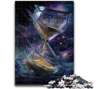 Puzzle Adulte 1000 pièces Sablier Cosmique Difficile à réaliser, mais Amusant et Humoristique Cadeau d'anniversaire, Cadeaux, décoration Murale 26x38cm