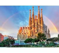Puzzle Adulte 1000 Pièces Sagrada Familia 70x50cm Puzzles pour Adultes Jeu éducatif Défi Jouets 1000 Pièces Puzzles pour Adultes Enfants