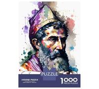 Puzzle Adulte 1000 Pièces Saint Augustine of Hippo Puzzles Adultes Anti-Stress - Niveau De Difficulté Élevé - Cadeau Unique pour Un Anniversaire Ou Noël 70x50cm/1000pcs