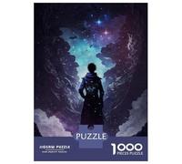 Puzzle Adulte 1000 Pièces Silhouette of A Cosmic God Puzzles pour Adolescents, Jouets Anti-Stress, Défi Difficile, Cadeau d'anniversaire Unique 70x50cm/1000pcs