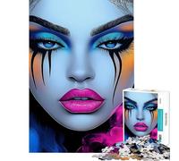 Puzzle Adulte 1000 pièces Sirène néon ︰ Déesse Glamour pour Anniversaire Noël Décoration d'intérieur Jeu Familial pour 14 Ans et Plus Jeu de Puzzle Offert (38x52cm)