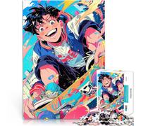 Puzzle Adulte 1000 pièces Skateboarder animé Aidez Le Cerveau à exercer des Jouets addictifs pour cultiver la Patience Une œuvre d'art 50x70cm